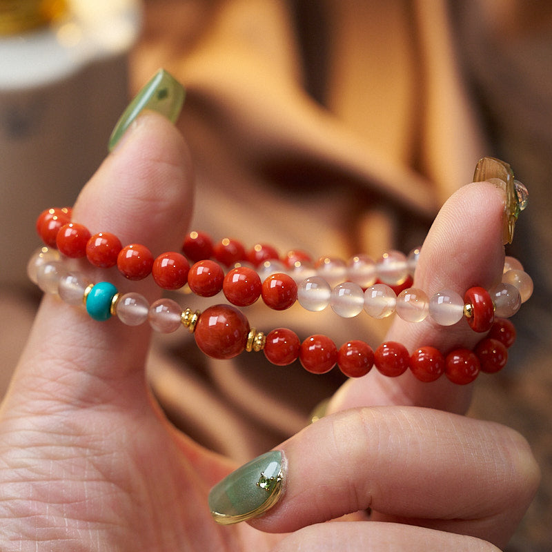 【赤棠映雪 Vermilion Bloom】