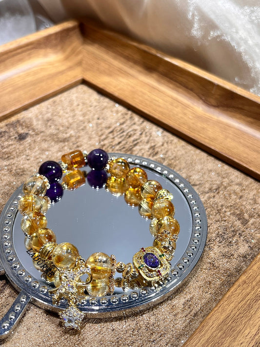 【双黄映紫 Dual-Yellow Reflecting Purple】